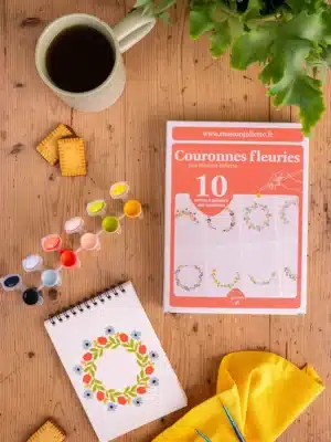 Peinture aux numéros - Couronnes fleuries