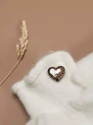 Pin’s Coeur Léopard - Noir & doré