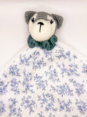 Chien - Peluche au crochet carré