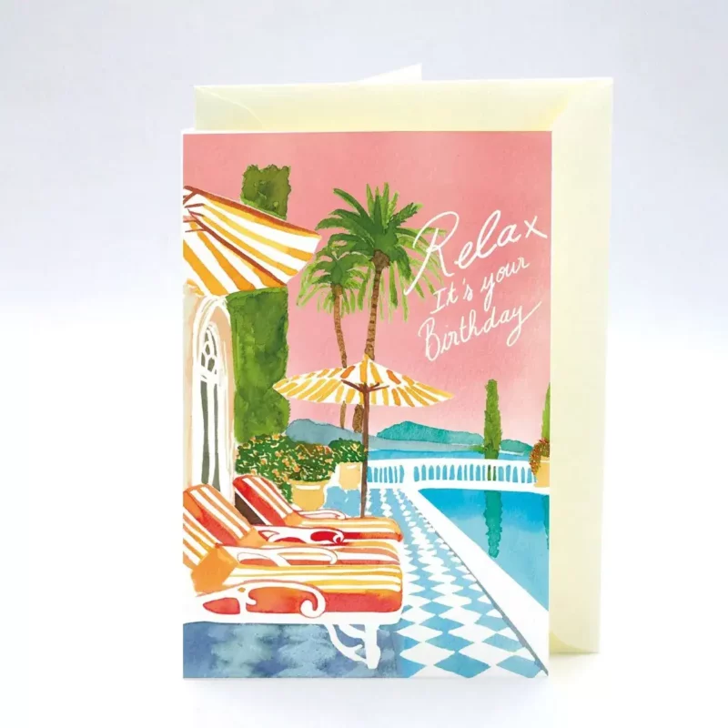 Carte double anniversaire Relax – Image 2