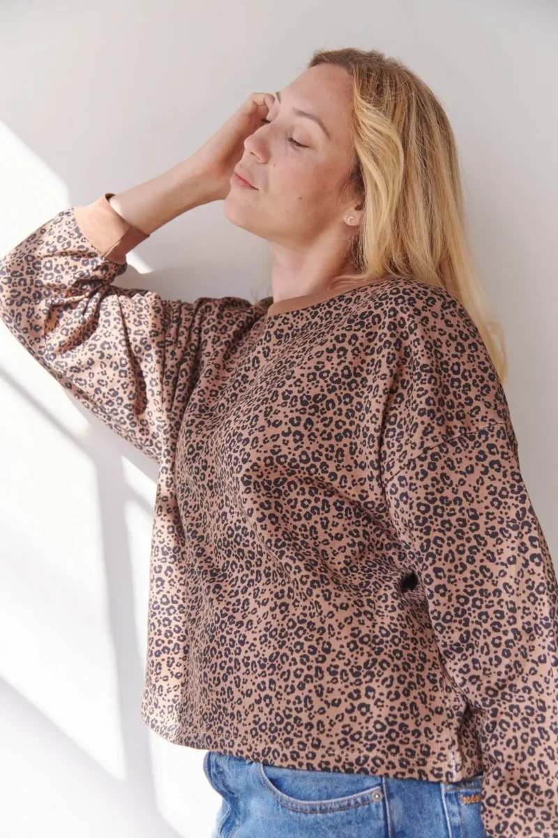 Sweat Léopard marron – Image 4
