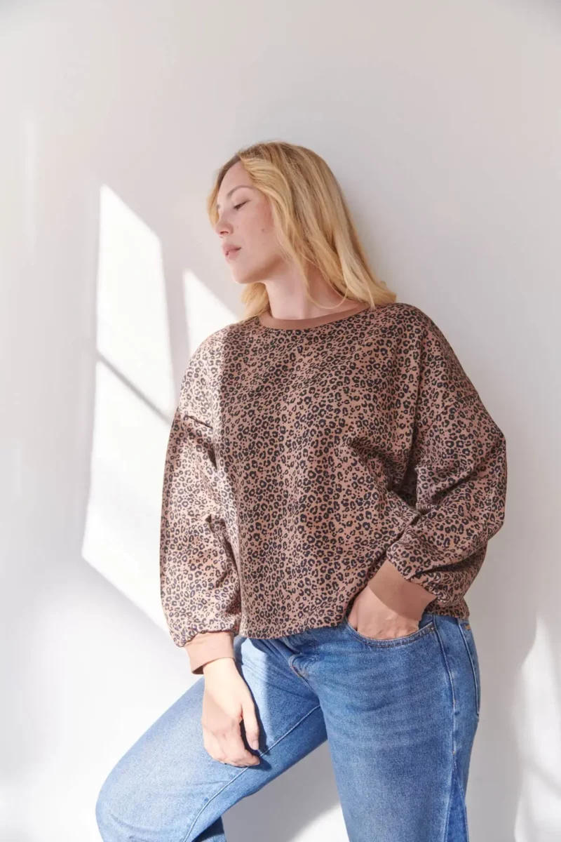 Sweat Léopard marron – Image 3