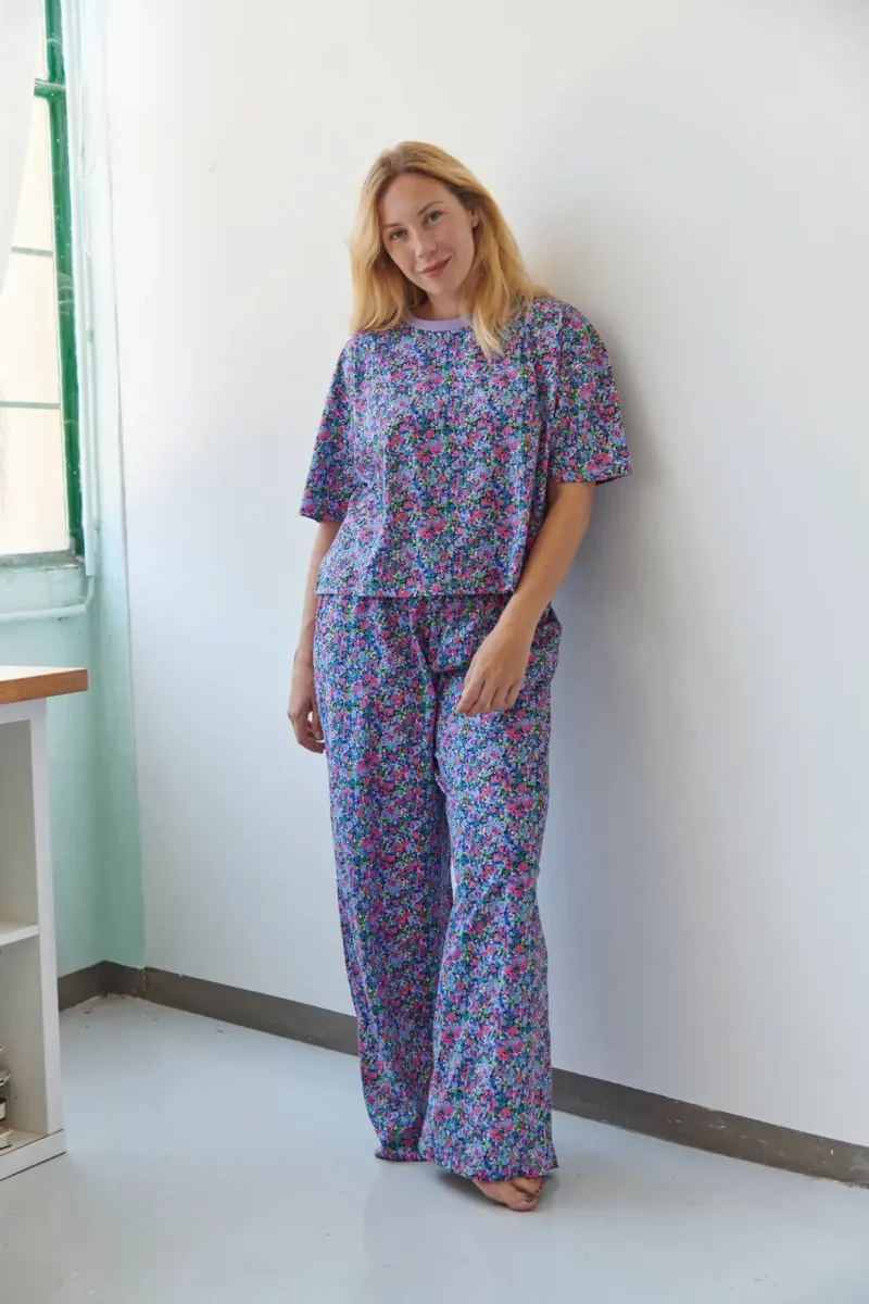 PYJAMA LONG Confettis violet