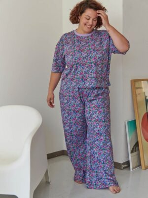 PYJAMA LONG Confettis violet