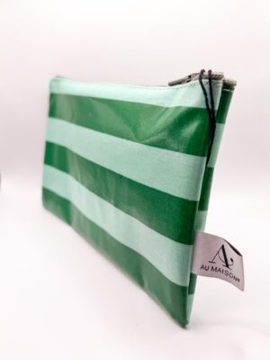 Trousse - Rayures vertes