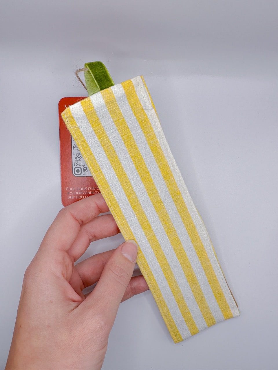 Marque page - Rayure Jaune