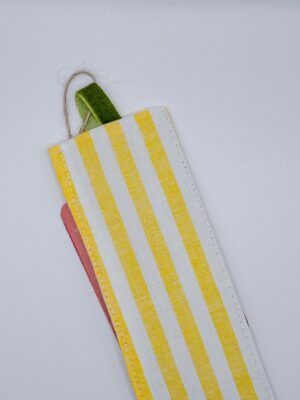 Marque page - Rayure Jaune