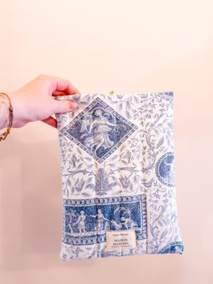 Pochette livre - Gravures bleues