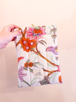 Pochette livre - Grosses fleurs