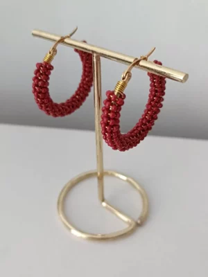 BO brodées - Grenat