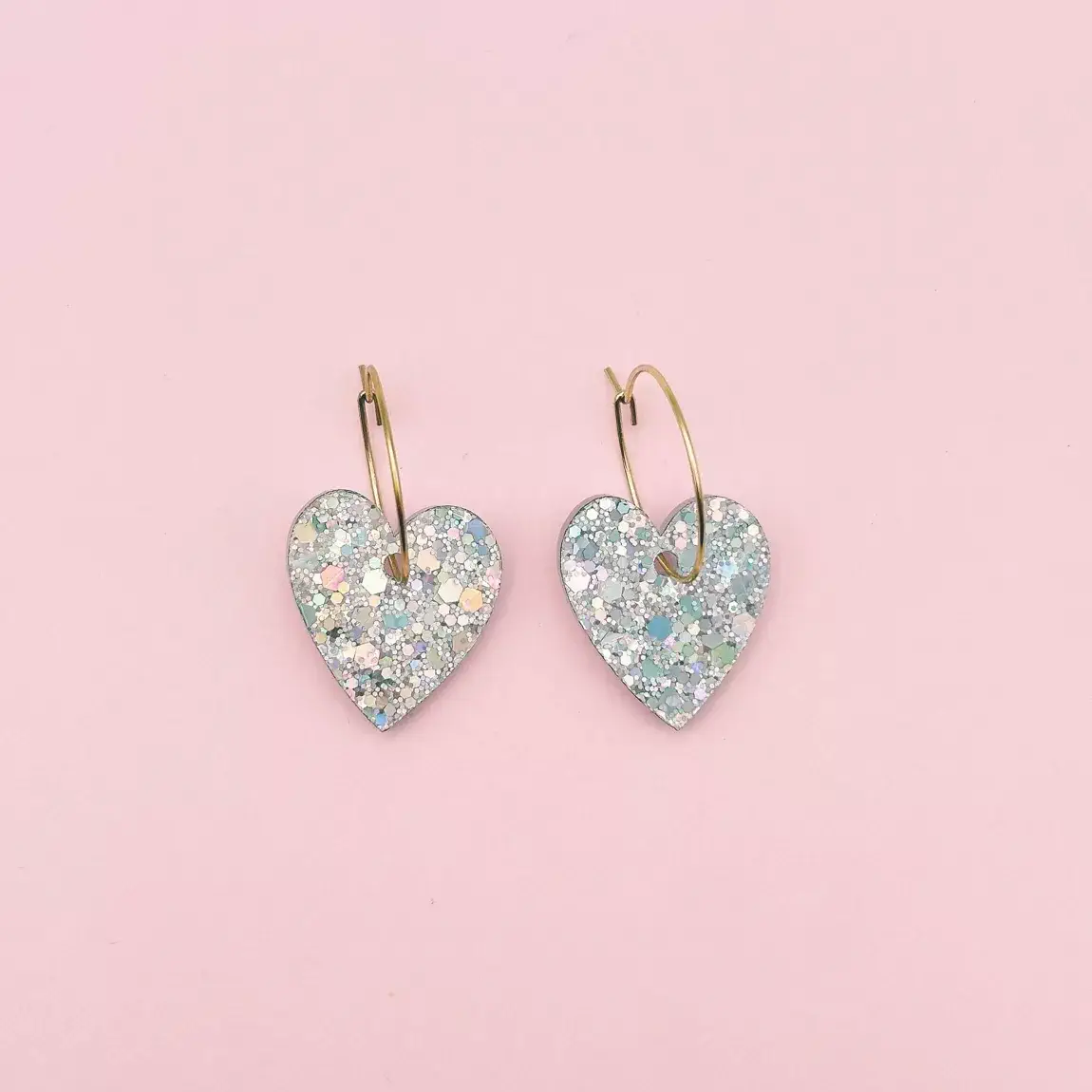 Créoles Cœurs - Argent