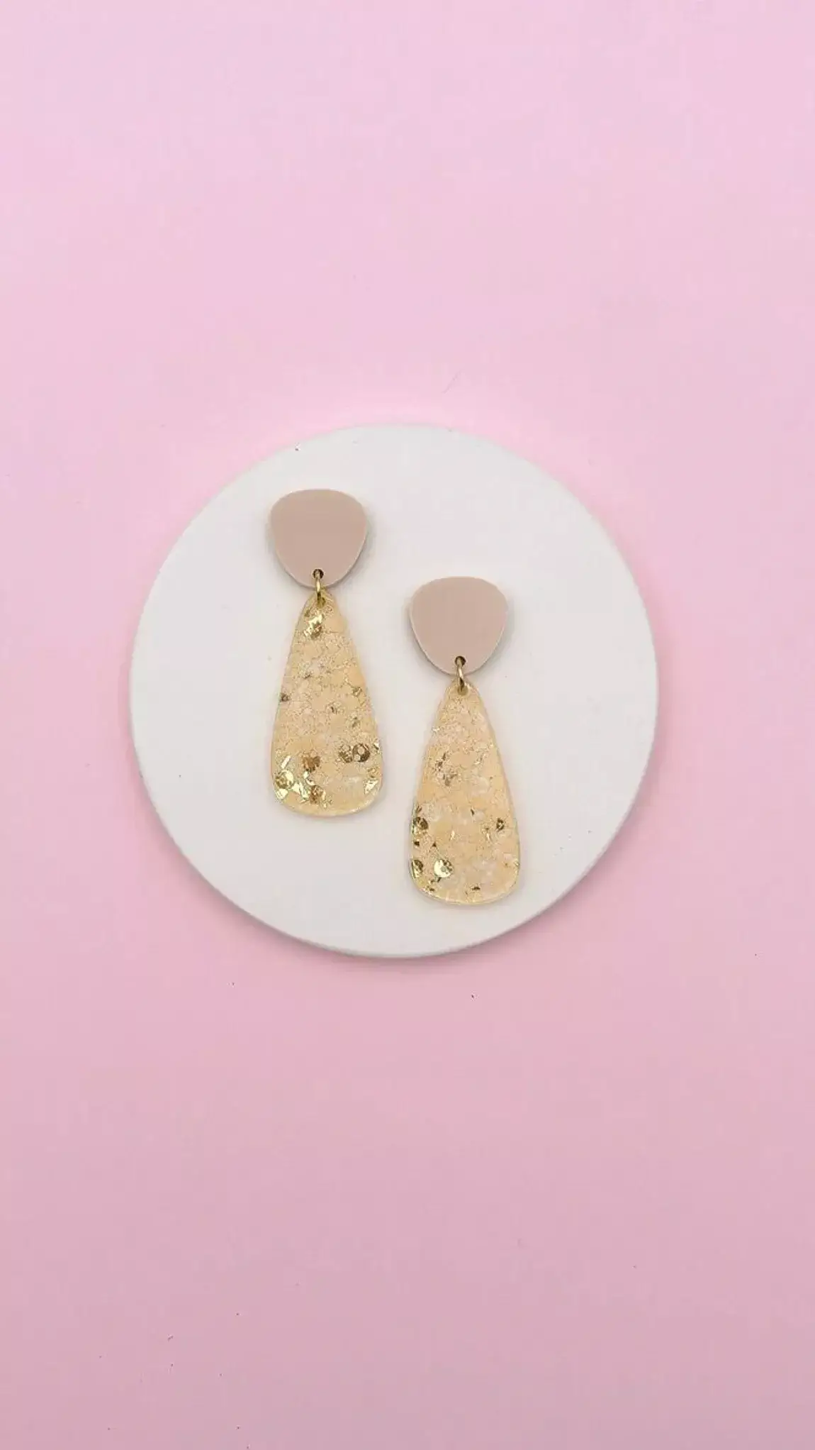 Boucles D'oreilles Henriette - Beige