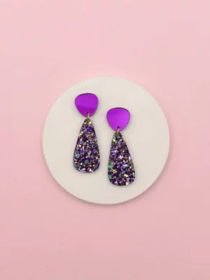 Boucles D'oreilles Henriette - Violet