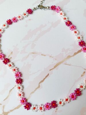 Ras du cou Daisy - Flamant