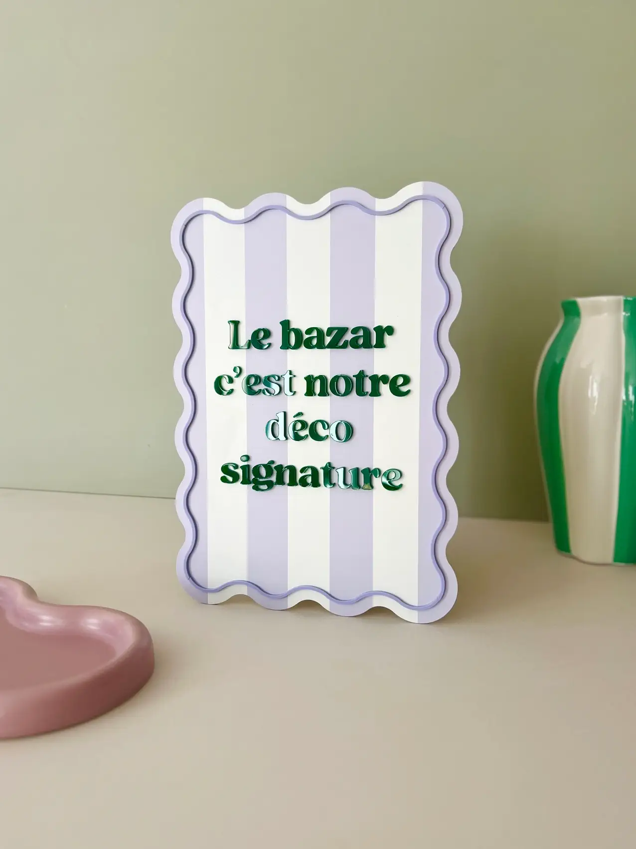 Affiche A5 - Le bazar c’est notre déco signature – Image 2