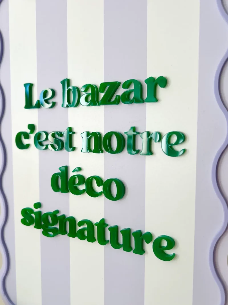 Affiche A5 - Le bazar c’est notre déco signature – Image 3