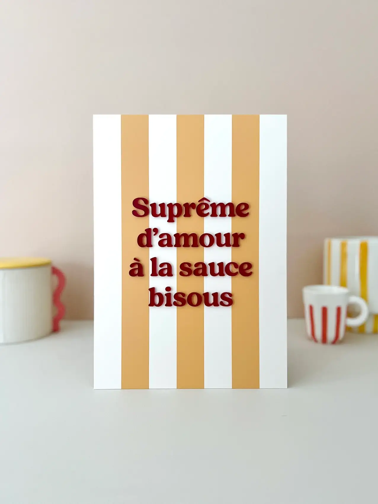 Affiche A5 - Suprême d’amour à la sauce bisous