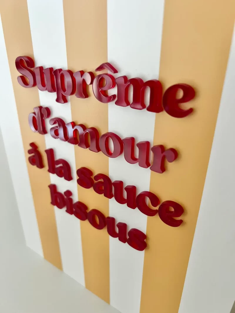 Affiche A5 - Suprême d’amour à la sauce bisous – Image 3