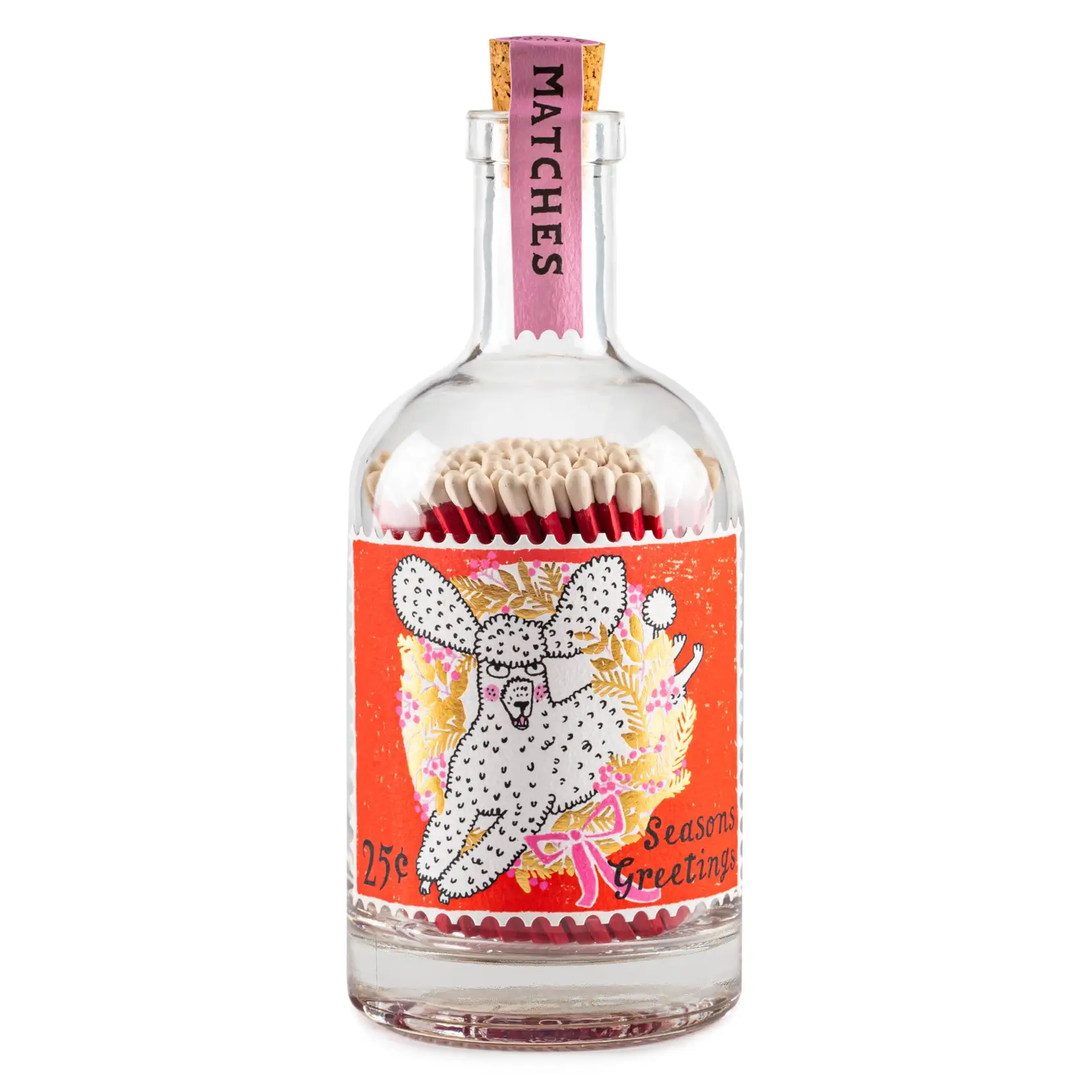Bouteille d'allumettes - Caniche