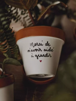 Pot de fleur - Merci de m'avoir aidé à grandir