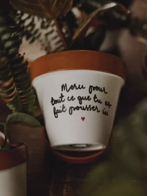 Pot de fleur - Merci pour tout