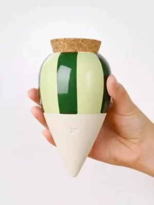OLLA - Rayé vert