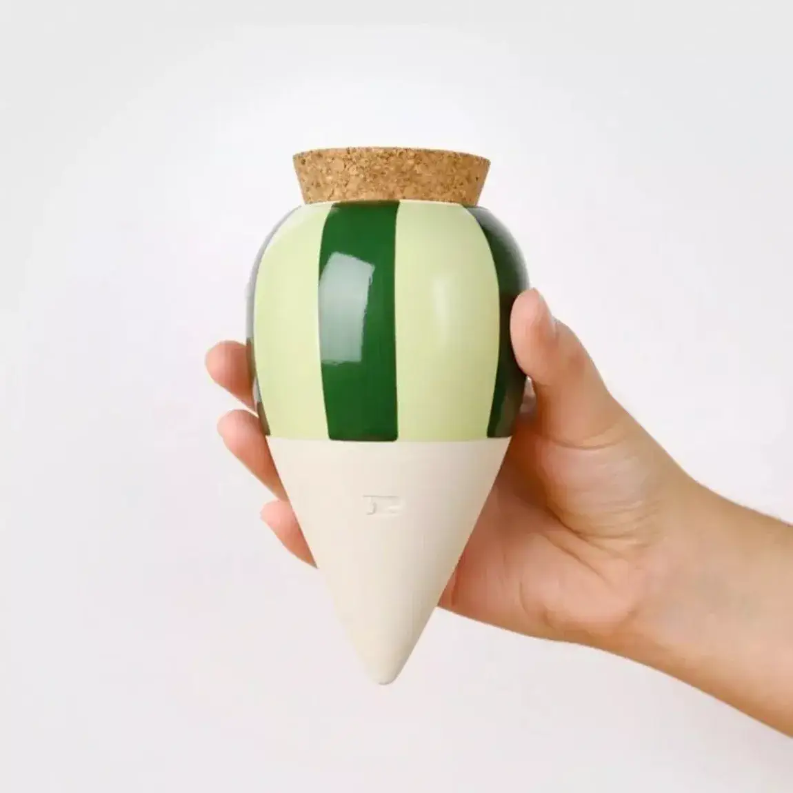 OLLA - Rayé vert
