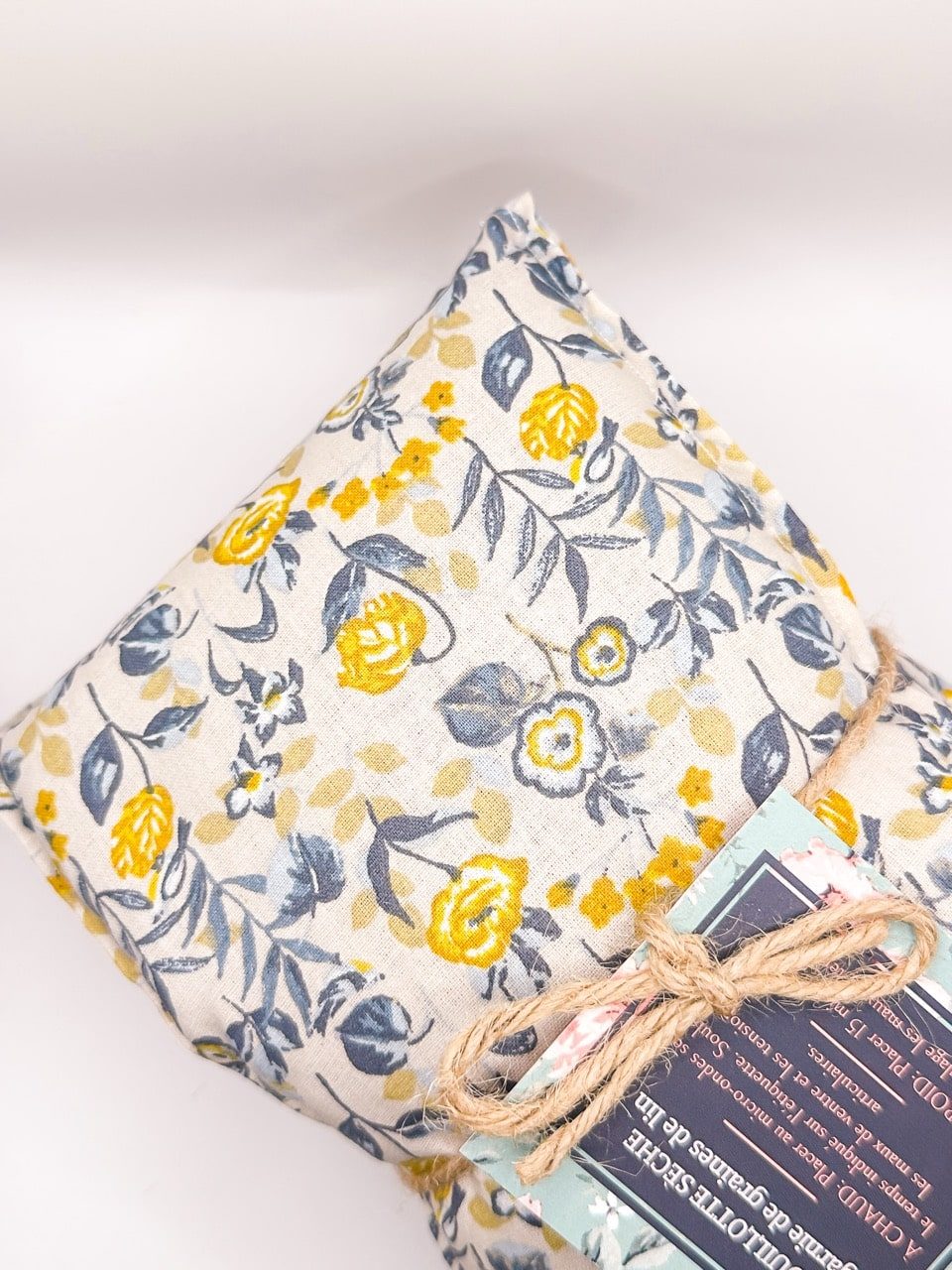 Bouillotte sèche - Fleurs bleus – Image 2