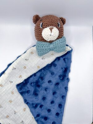 Castor - Peluche au crochet carré