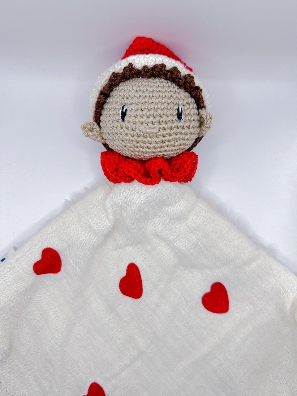 Lutin de Noël - Peluche au crochet carré