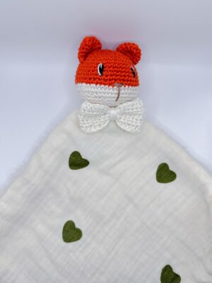 Renard - Peluche au crochet carré