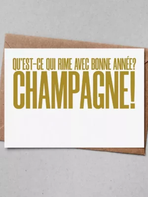 Carte Rime Champagne