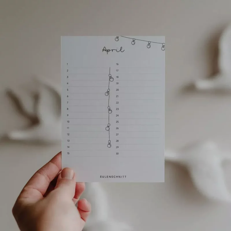 Calendrier de table anniversaires – Image 3
