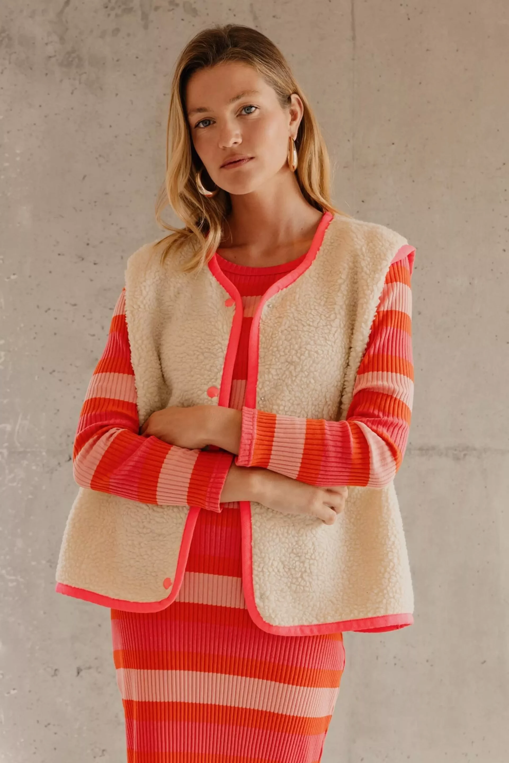 Veste sans manches - Beige