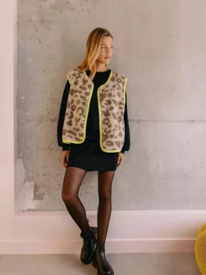 Veste sans manches - Léopard