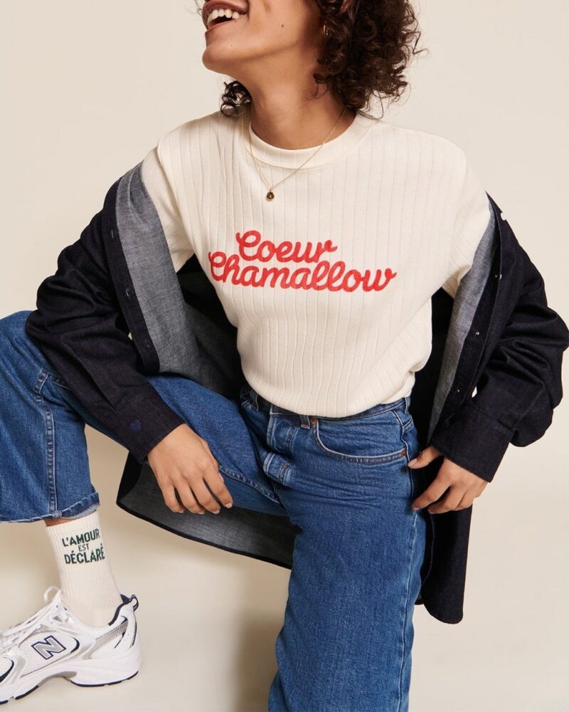 Le t-shirt Cœur chamallow