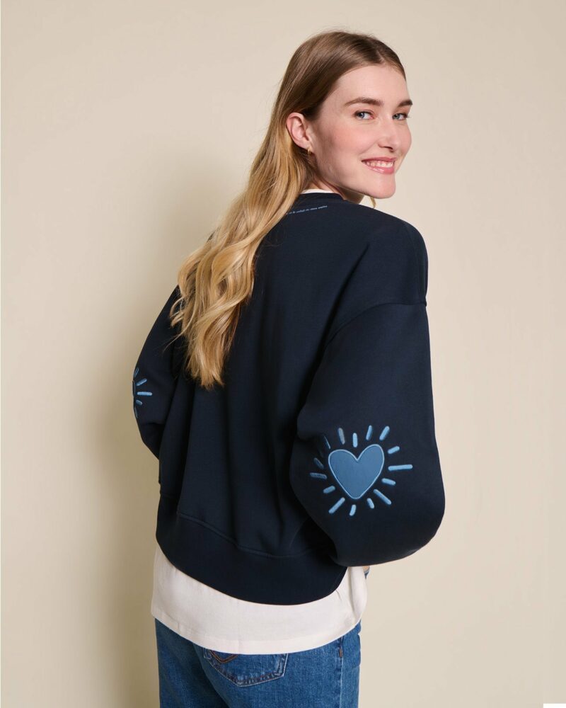 Le sweat Cœur solaire - Bleu – Image 3