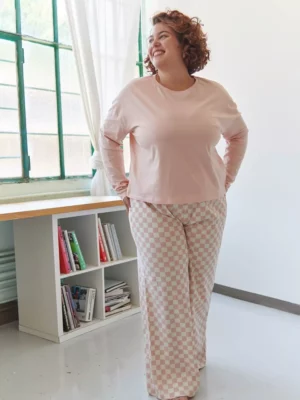 PYJAMA LONG Damier Rose