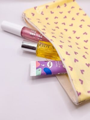 Trousse - Coeurs jaunes