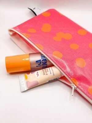 Trousse - Points oranges