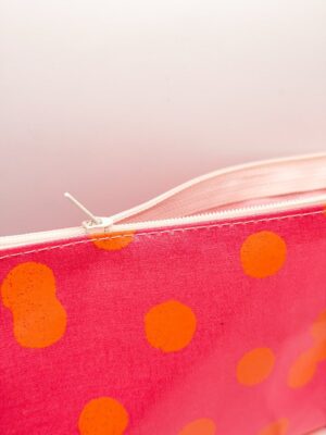 Trousse - Points oranges