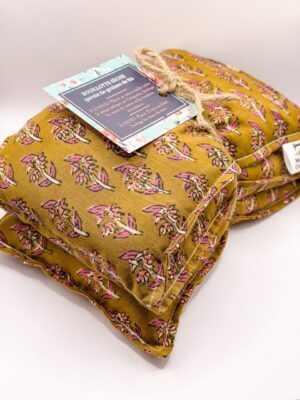 Bouillotte sèche - Fleurs marron