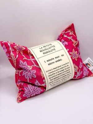 Petite bouillotte sèche - Fleurs roses