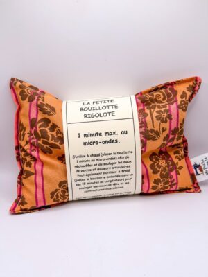 Petite bouillotte sèche - Rayure et fleurs