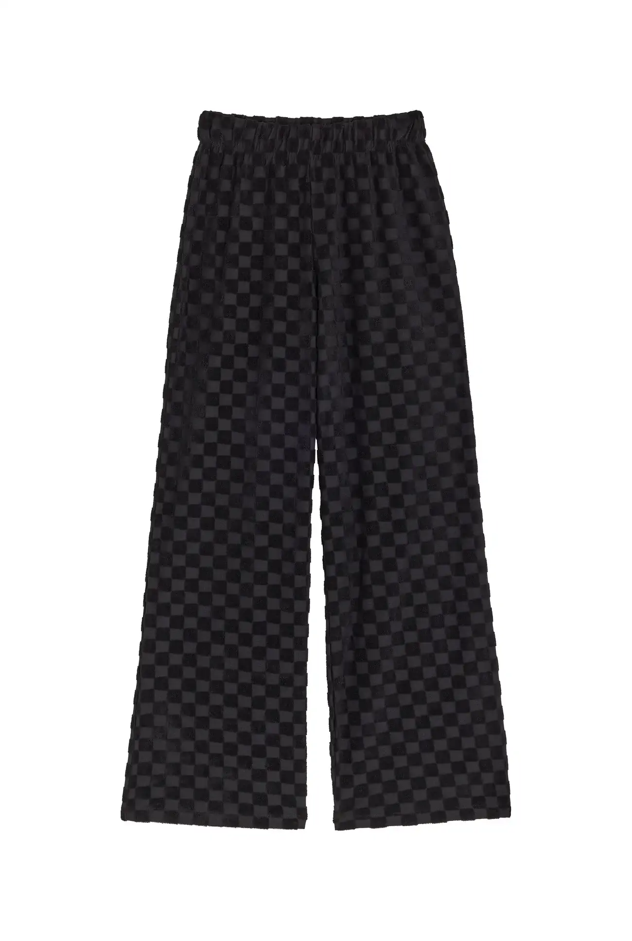 Pantalon Éponge Damier noir – Image 3