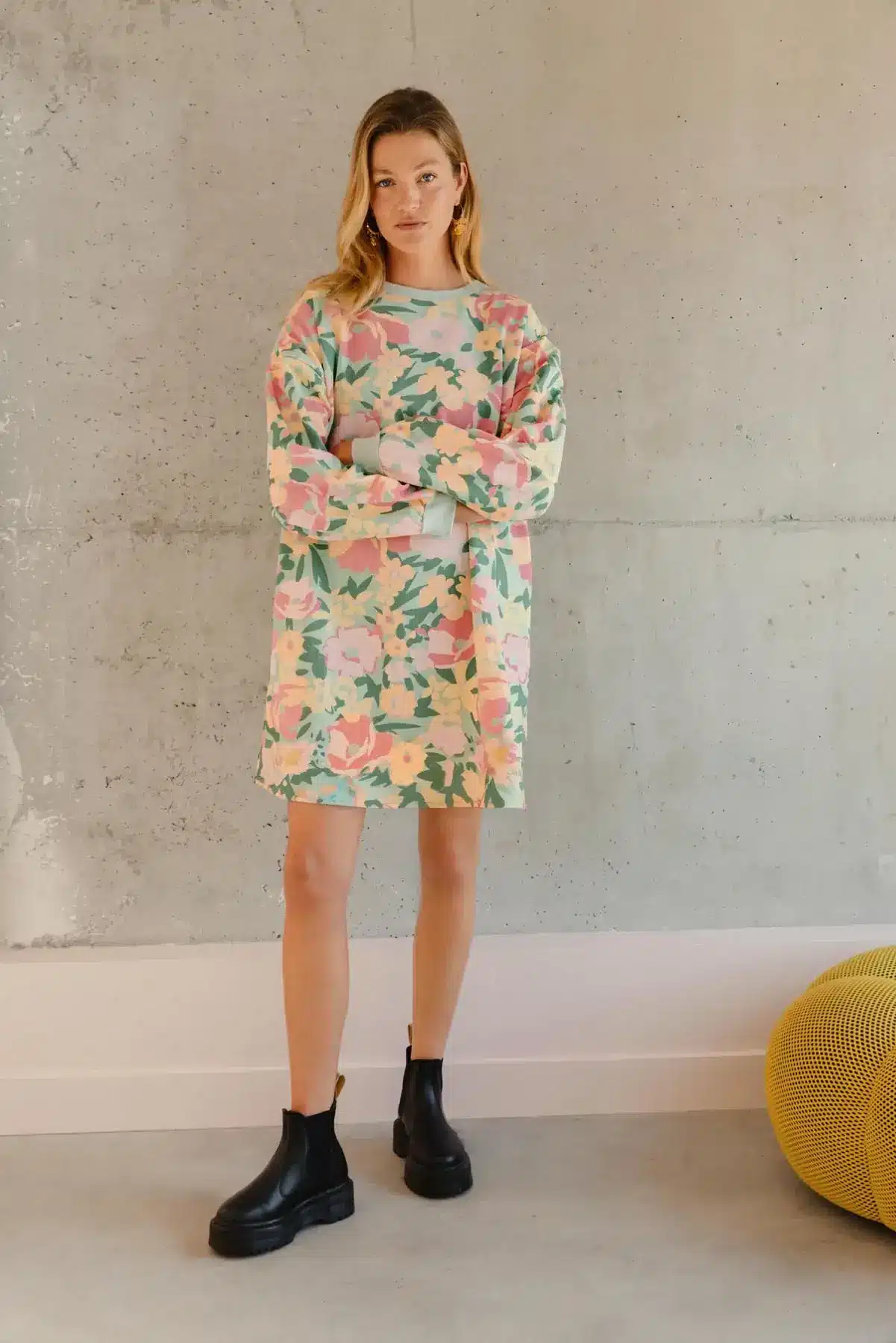 Robe Sweat Allamanda Vert – Image 2