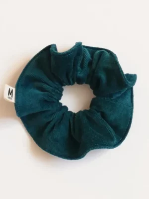 Chouchou velours milleraies canard