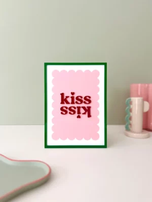 Affiche A5 - Kiss kiss