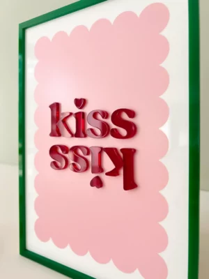 Affiche A5 - Kiss kiss