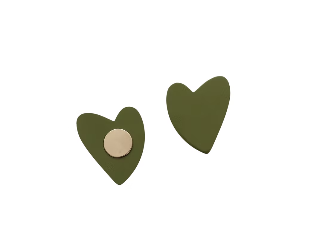 Bijou mural Coeur vert